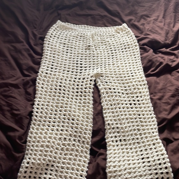 Handmade crochet mesh pants. - Picture 2 of 2